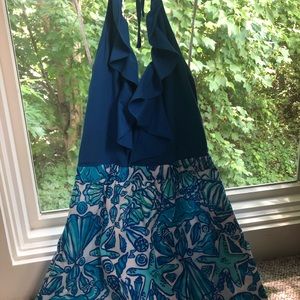 Lilly Putlizer Shell Halter Dress
